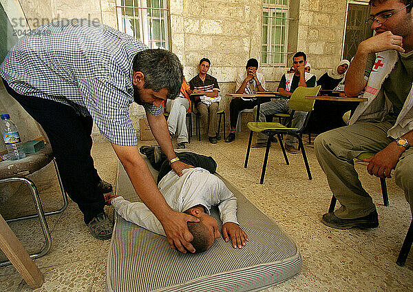 1st Aid class in Nablus with UPRMC