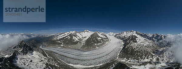 Aletsch Glacier  Bettmeralp  Valais Canton  Switzerland