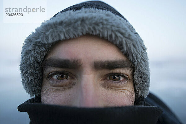 Headshot of man in winter