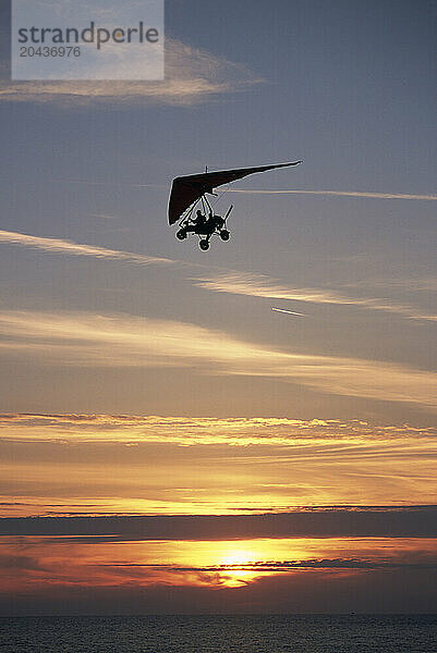 Ultralite flying over Turkey.