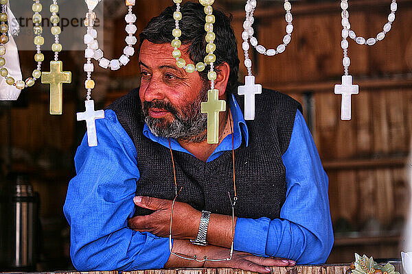 Seller of memories at Puente del Inca is a town in the province of Mendoza  located in northwest Las Heras department of the province of Mendoza  in western Argentina.