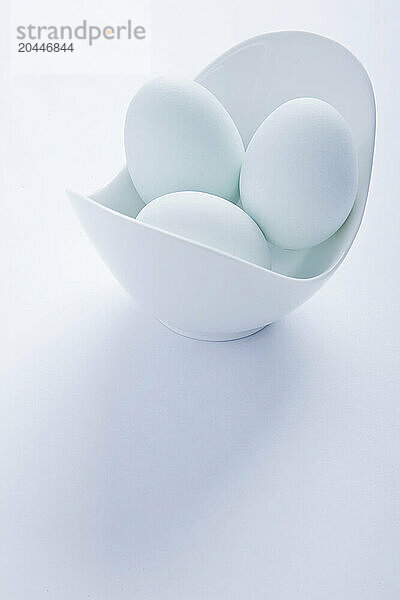 Light Blue Eggs in a Bowl