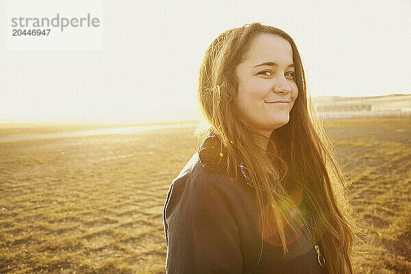 Portrait of Teenage Girl Outdoors