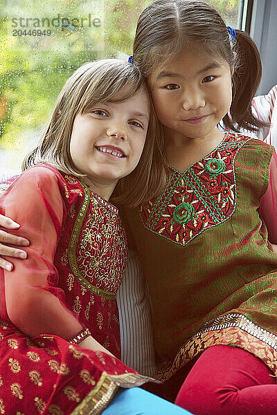 Portrait of Two Young Girls