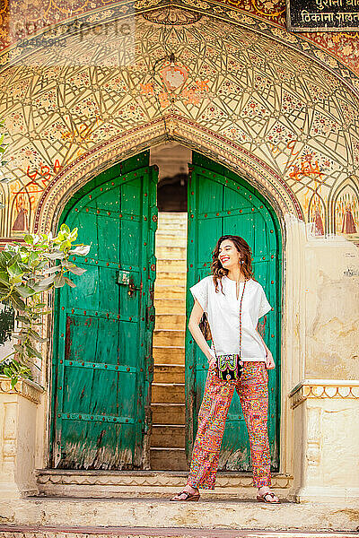 Woman in Jaipur  Rajasthan  India  Asia