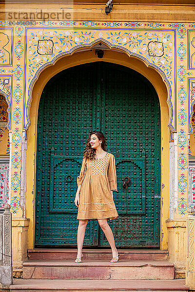 Woman in Jaipur  Rajasthan  India  Asia