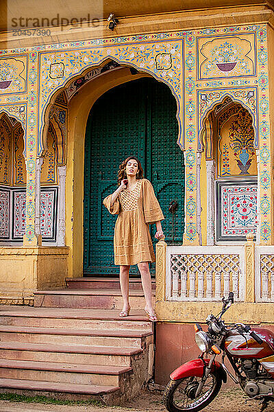 Woman in Jaipur  Rajasthan  India  Asia