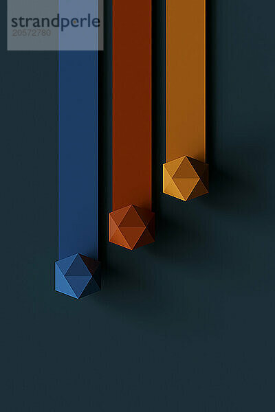 Bar graphs with geometric shapes