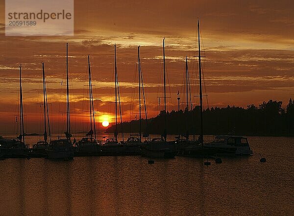 Sunset in the Swedish archipelago