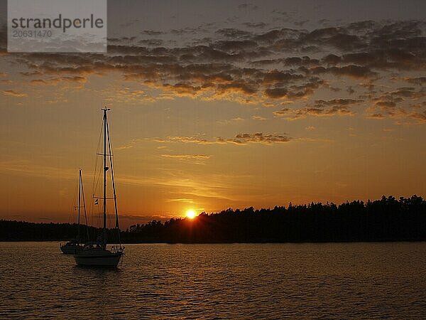 Sunset at Spiken in Lake Vänern  Sweden  sunset  sweden  Europe