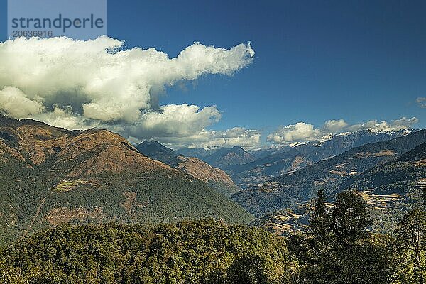 Scenery somewhere in east Bhutan on the road to Thimphu