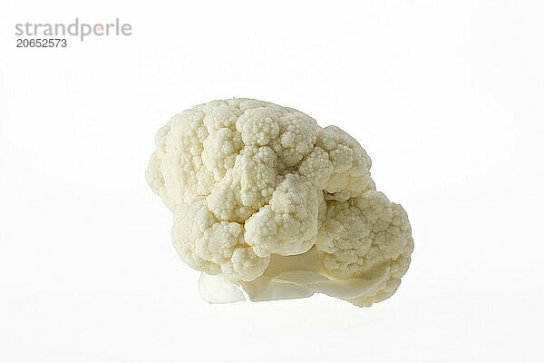 Single cauliflower vegetable isolated on white