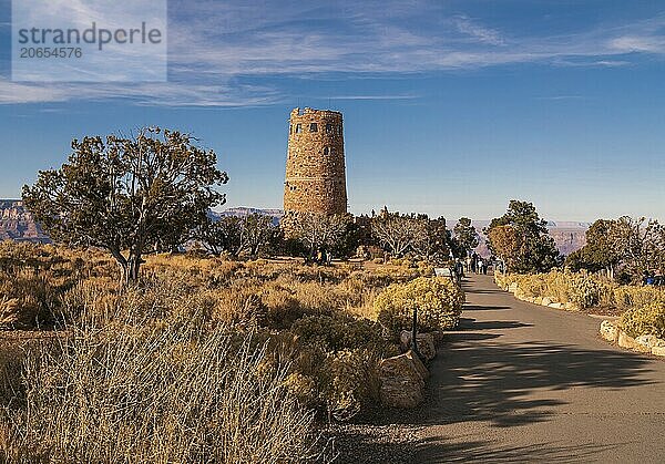 Path leading to the Desert View Watchtower at the Grand Canyon