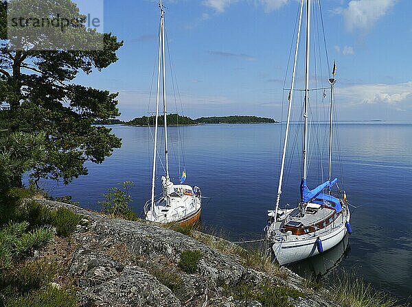 In the archipelago of Lake Vänern  Sweden  Europe