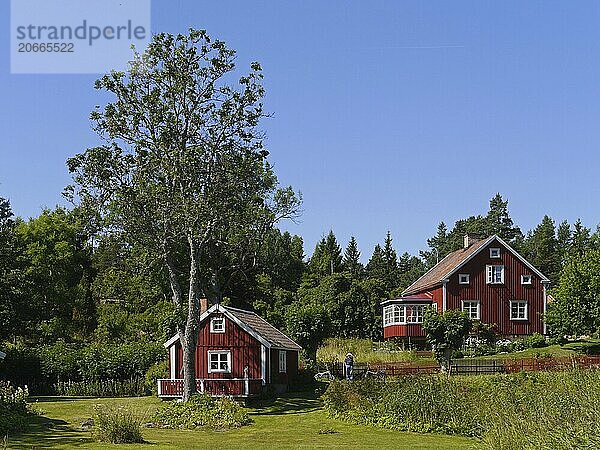 Typical swedish wooden houses