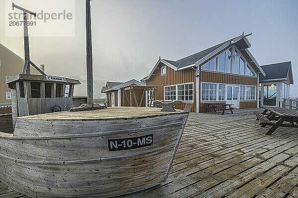 Café  Restaurant  Anita's SeafoodWinter  Reine  Moskenesoya  Lofoten  Norway  Europe