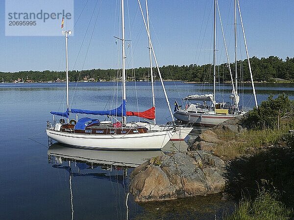 Sailboats in the Stockholm archipelago