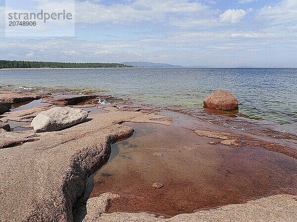 Coast near Norrfällsviken  Sweden  Europe