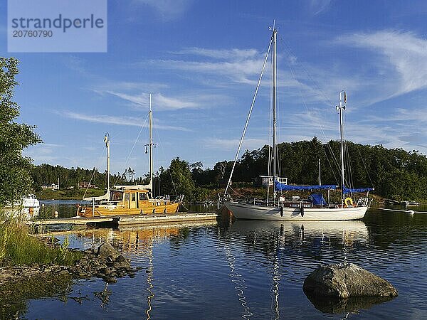 Guest harbour of Kattskär  Sweden  Europe