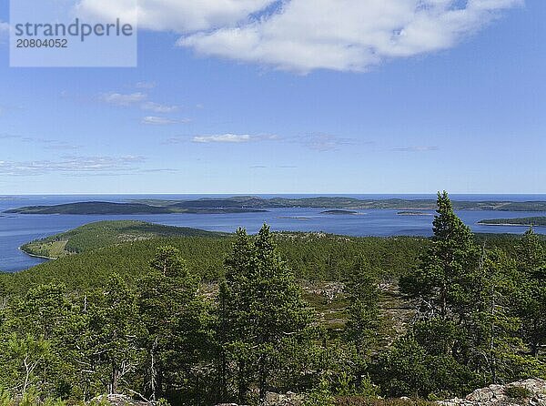 From Wikipedia: Mjältön is an island in the centre of the High Coast in Sweden. Mjältön is the highest island in Sweden  with an altitude of 236 metres above sea level