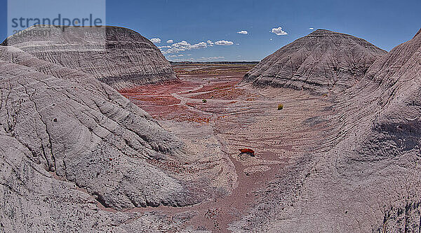 East slopes of Haystack Mesa in Petrified Forest National Park  Arizona  United States of America  North America