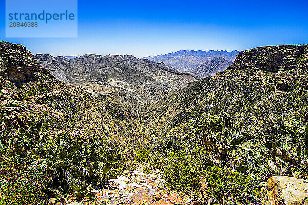 Huge canyon at the Pre-Aksumite settlement of Qohaito (Koloe)  Eritrea  Africa