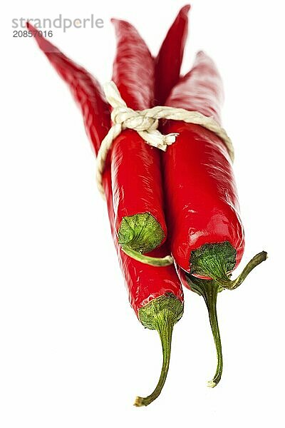 Chilli bundle on a white background