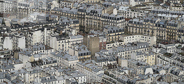 View of Belle Époque houses from the Eiffel Tower  Paris  Île-de-France  France  Europe