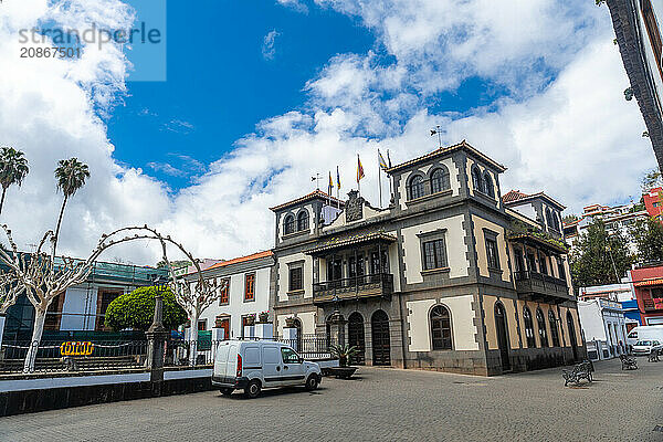 Beautiful town hall in the municipality of Teror. Gran Canaria  Spain  Europe