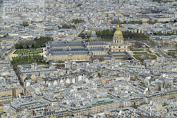 View of the Invalides from the Eiffel Tower  Paris  France  Europe