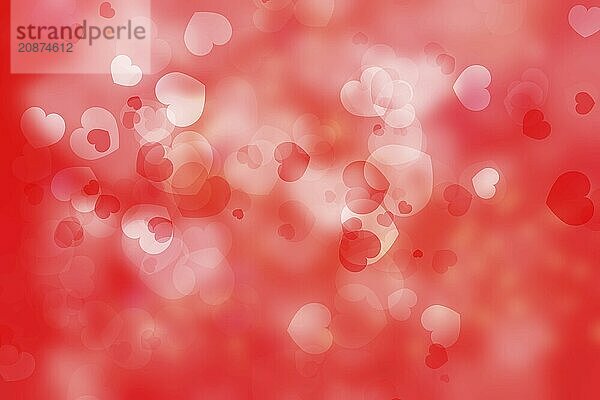 Heart blurred lights on colorfull background  Background with beautiful pink hearts  Hearts texture background