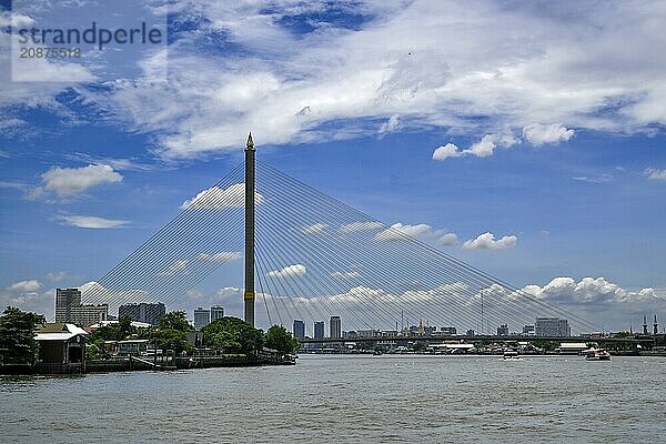 Rama VIII Bridge  Bangkok  Thailand  Asia