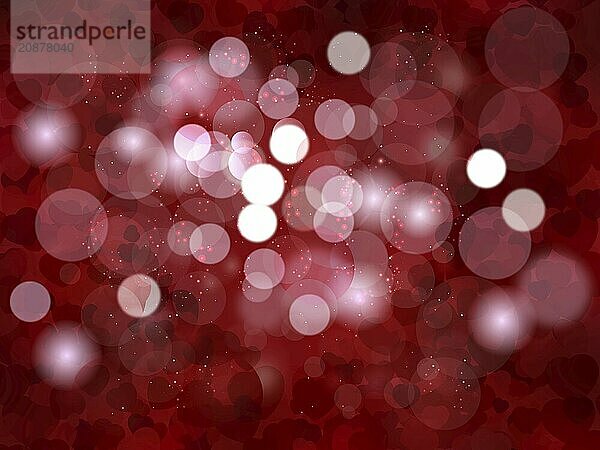 Heart blurred lights on colorfull background  Background with beautiful pink hearts  Hearts texture background