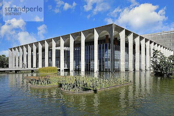 Foreign Ministry building  Itamaraty Palace or Palace of the Arches  designed by Oscar Niemeyer  World Heritage Site  Brasilia  Federal district  Brazil  South America