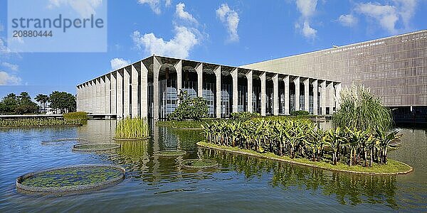 Foreign Ministry building  Itamaraty Palace or Palace of the Arches  designed by Oscar Niemeyer  World Heritage Site  Brasilia  Federal district  Brazil  South America