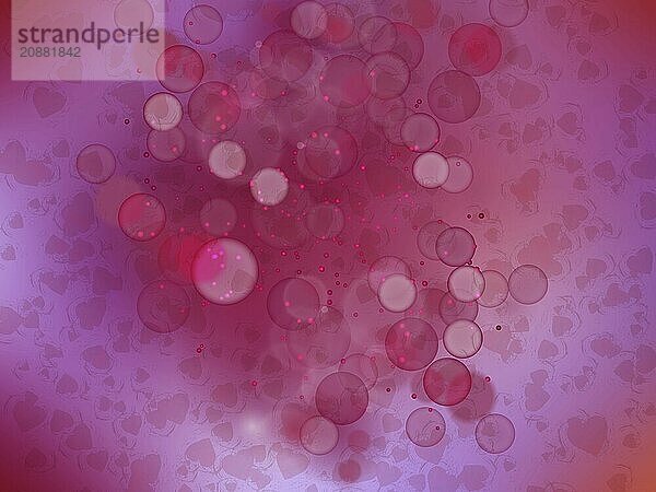 Heart blurred lights on colorfull background  Background with beautiful pink hearts  Hearts texture background