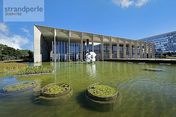 Foreign Ministry building  Itamaraty Palace or Palace of the Arches  designed by Oscar Niemeyer  World Heritage Site  Brasilia  Federal district  Brazil  South America