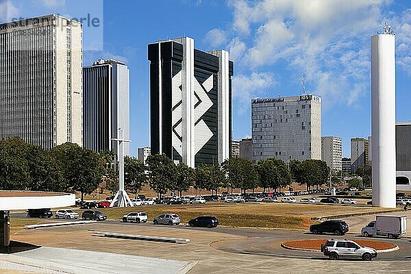 Hotel and business block  UNESCO  World Heritage Site  Brasilia  Federal district  Brazil  South America