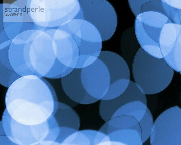 Photo of bokeh lights on black background