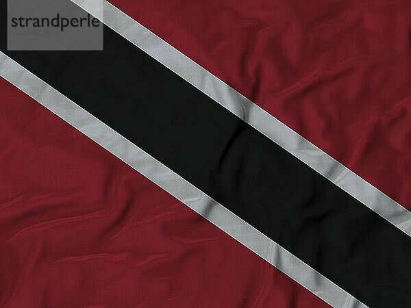 Flag with a black diagonal stripe bordered by white on a red background  Fabric Ruffled Flag Background