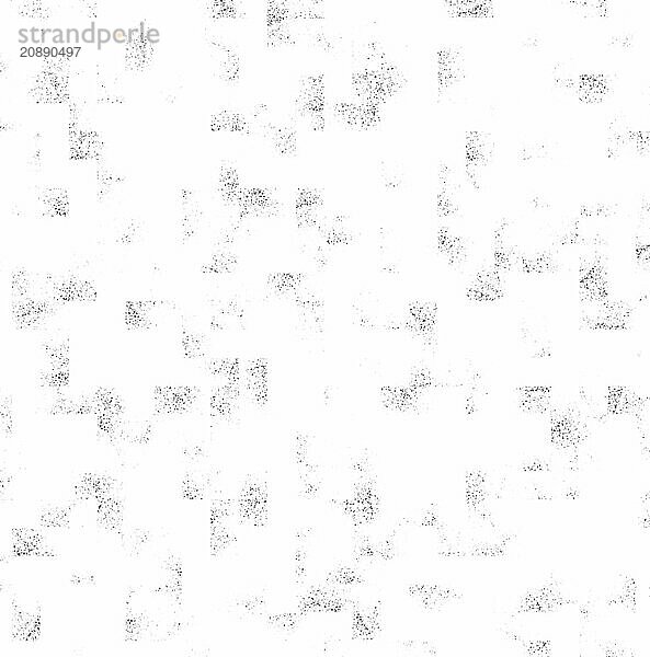 An abstract image featuring black dots scattered randomly across a white background  creating a minimalistic speckled pattern