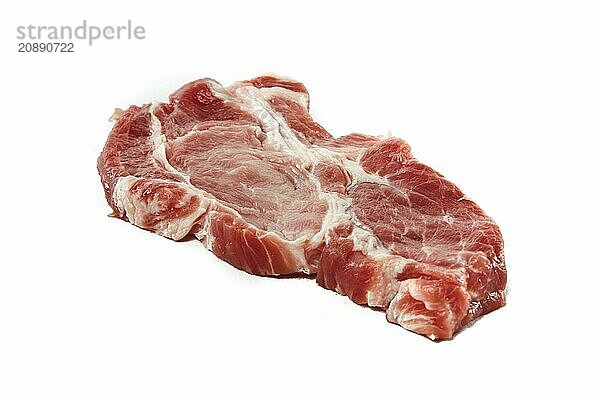 Raw juicy meat. Isolated on a white background