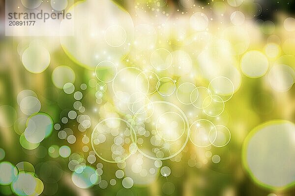 Abstract nature background  Image of green blurred garden background  De focused of Natural green leaf blurred background. Bokeh effect lighting