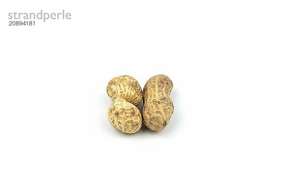 Peanuts isolated on white background