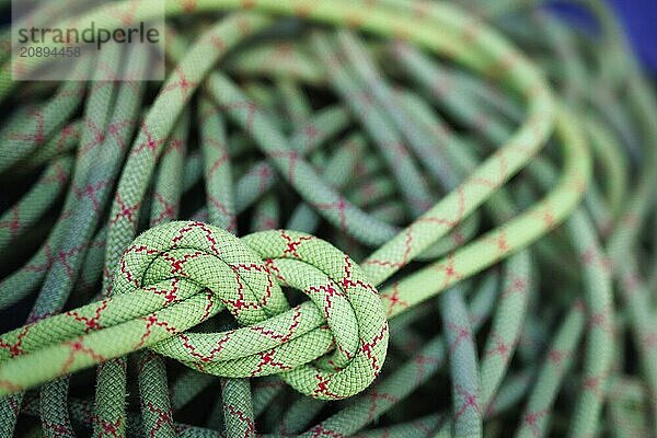 A double figure-eight knot in a climbing rope in Morsbach  09/07/2024