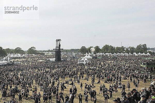 Overview of the infield at the Wacken Open Air in Wacken. The traditional metal festival takes place from 31 July to 2 August 2024