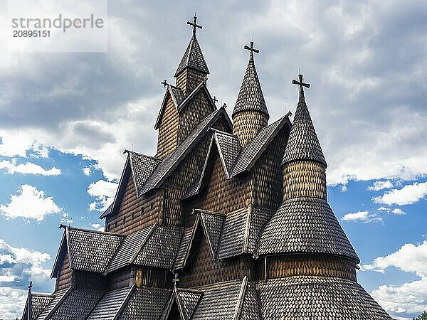 Heddal Stave Church  Notodden  Telemark  Norway  Europe