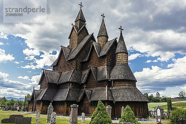 Heddal Stave Church  Notodden  Telemark  Norway  Europe