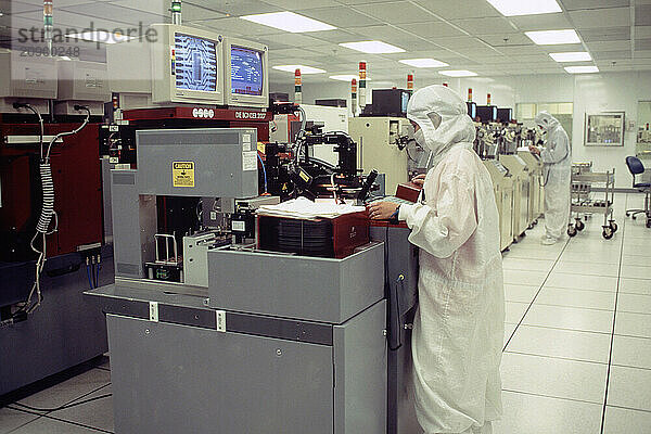 Philippines. Semi-conductors factory worker.