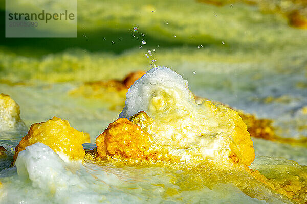 Hydrothermale Dallol Quellen in der Danakil Senke im Afar Dreieck  Äthiopien  Afrika